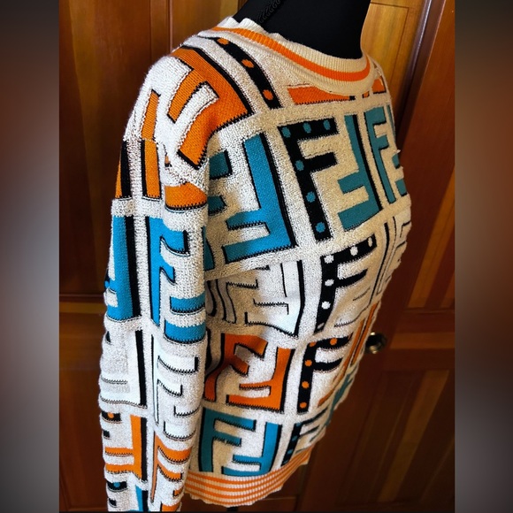 Multicolor Monogram Sweater - Picture 9 of 13